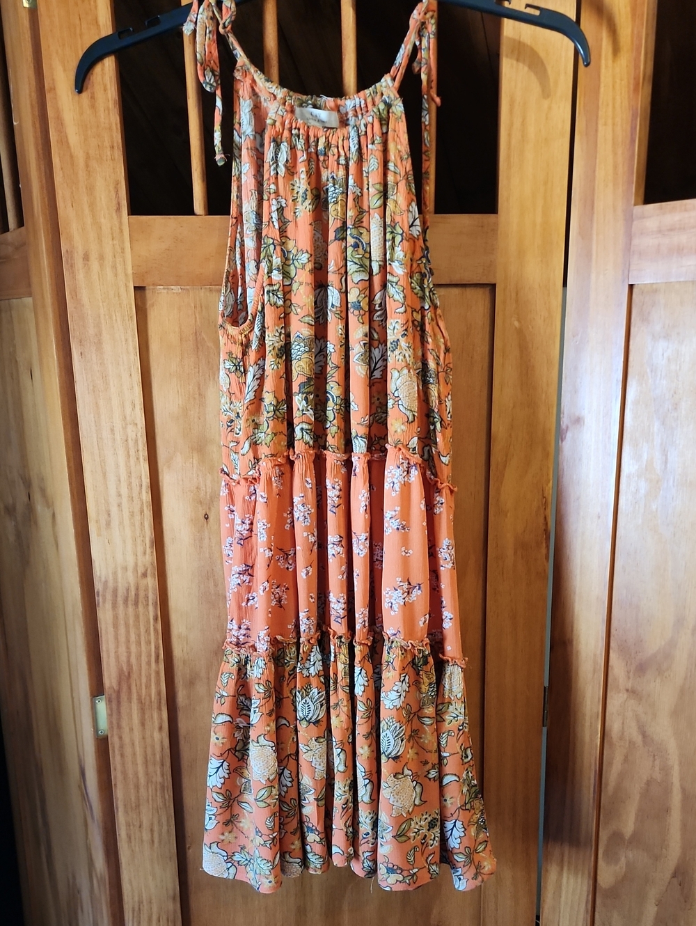 Chelsea & Violet Orange Floral  Dress